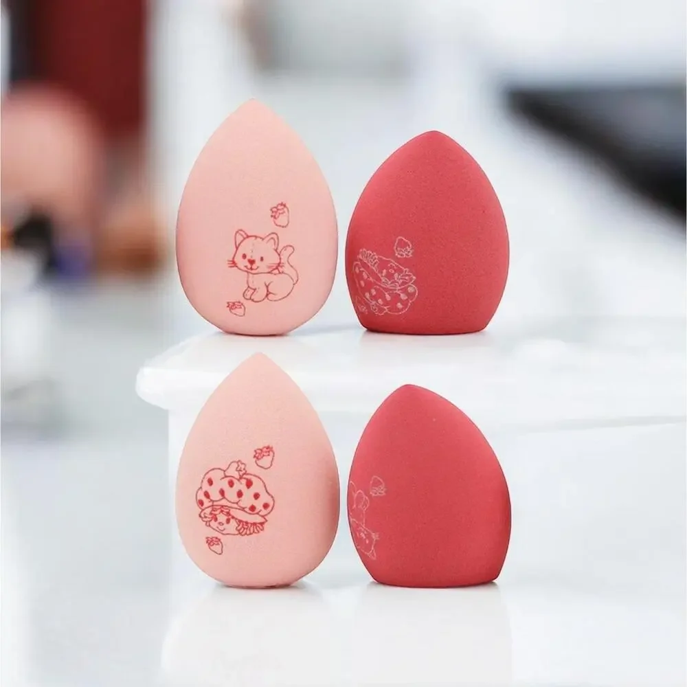 Celavi STRAWBERRY SHORTCAKE 4PC PRINTED MAKEUP BLENDERS